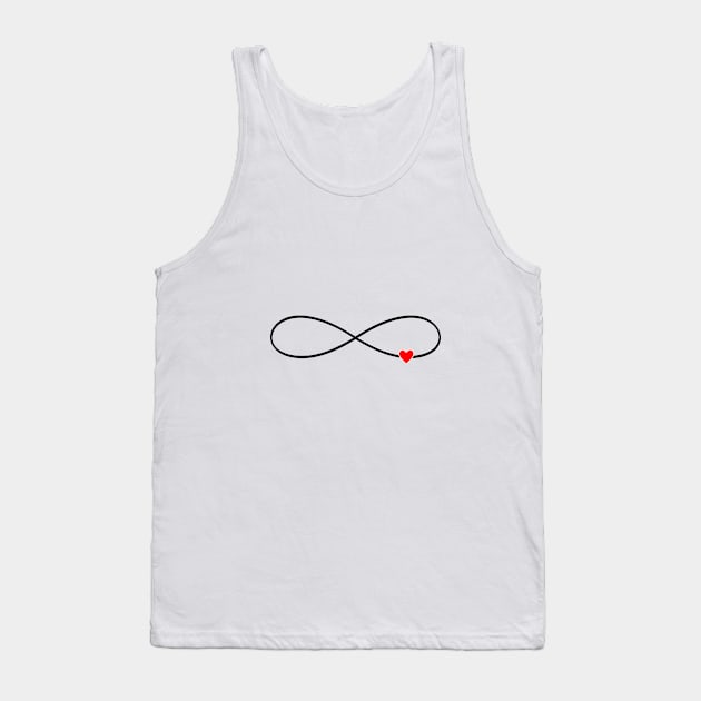 heart infinity symbol love sign gift family Tank Top by FrauK